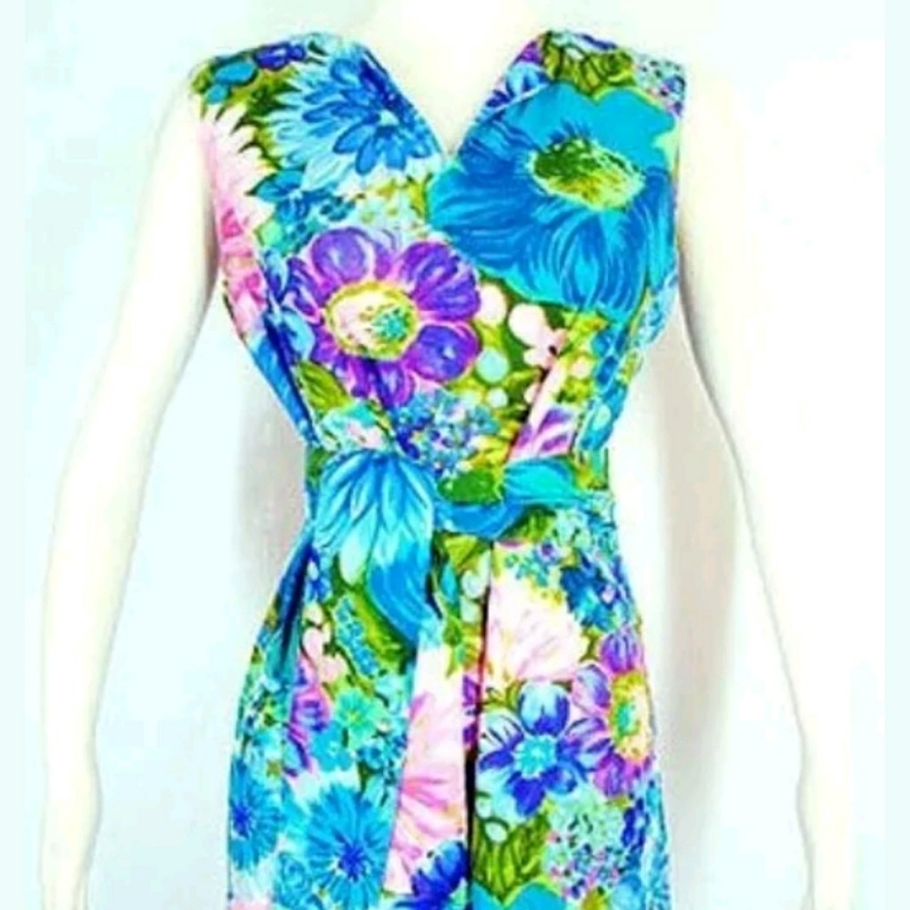 60s WALTAH CLARKE'S ladies Hawaiian Dress.Small